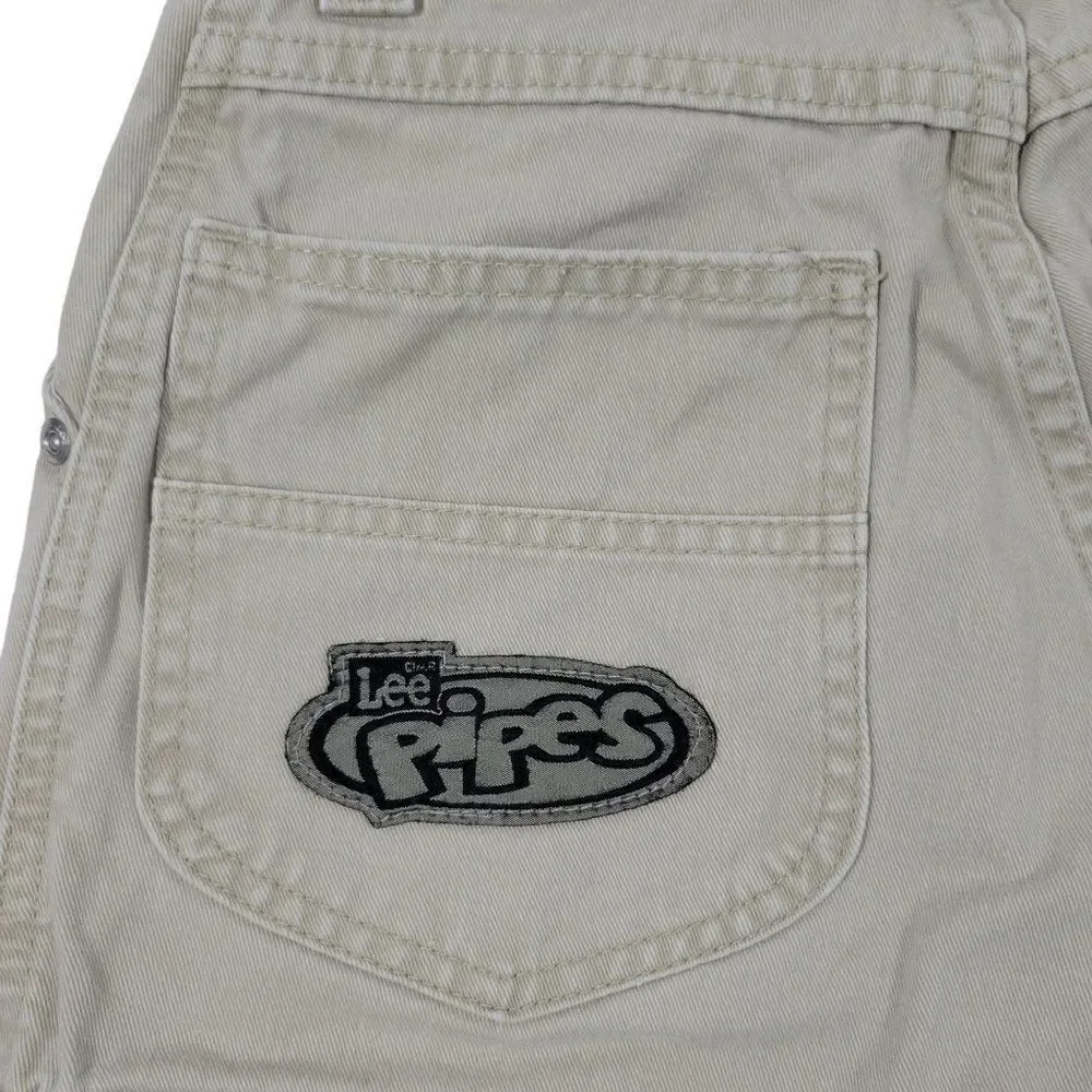 Vintage Y2K Lee Pipes Shorts Boys Youth Size XS 22